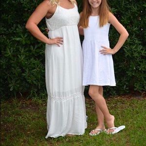 Mossimo | White Cotton Maxi Dress | Large